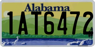 AL license plate 1AT6472