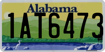 AL license plate 1AT6473
