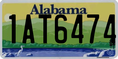 AL license plate 1AT6474