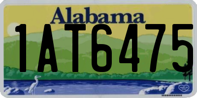 AL license plate 1AT6475