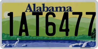 AL license plate 1AT6477