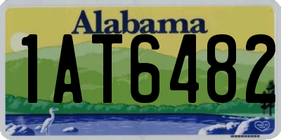 AL license plate 1AT6482