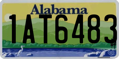 AL license plate 1AT6483