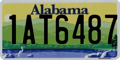 AL license plate 1AT6487