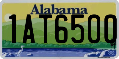 AL license plate 1AT6500