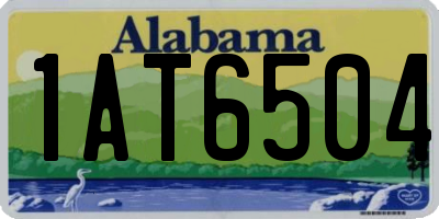 AL license plate 1AT6504