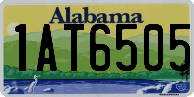 AL license plate 1AT6505