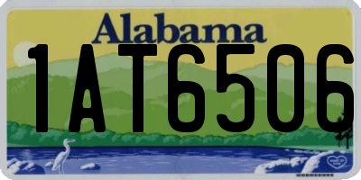 AL license plate 1AT6506
