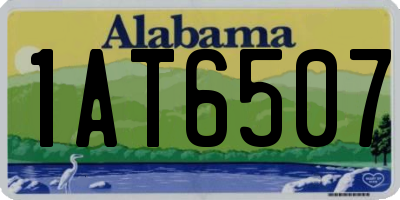 AL license plate 1AT6507