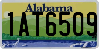AL license plate 1AT6509