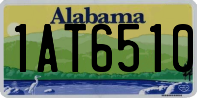 AL license plate 1AT6510