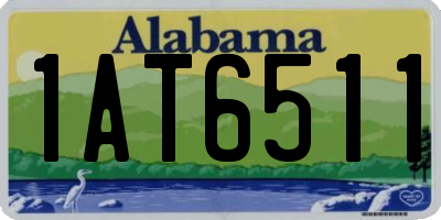 AL license plate 1AT6511