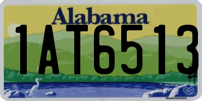 AL license plate 1AT6513