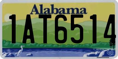 AL license plate 1AT6514