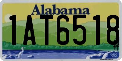 AL license plate 1AT6518