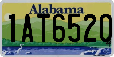 AL license plate 1AT6520