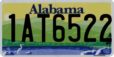 AL license plate 1AT6522