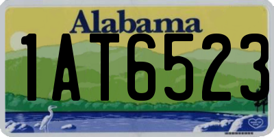AL license plate 1AT6523