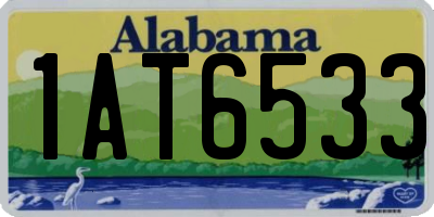 AL license plate 1AT6533