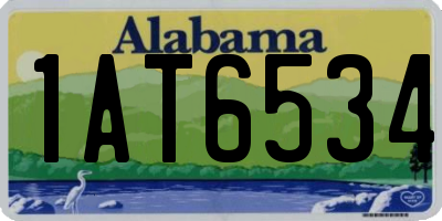 AL license plate 1AT6534