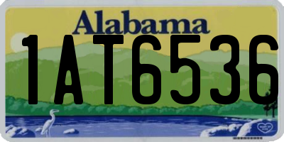 AL license plate 1AT6536