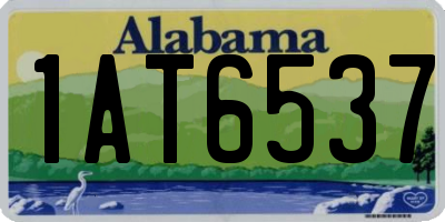 AL license plate 1AT6537