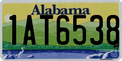 AL license plate 1AT6538