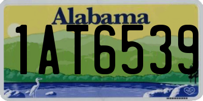 AL license plate 1AT6539