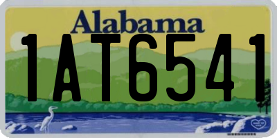 AL license plate 1AT6541