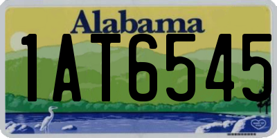 AL license plate 1AT6545