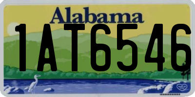 AL license plate 1AT6546