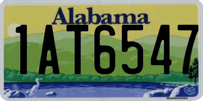 AL license plate 1AT6547