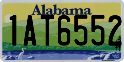 AL license plate 1AT6552