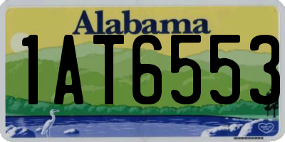 AL license plate 1AT6553