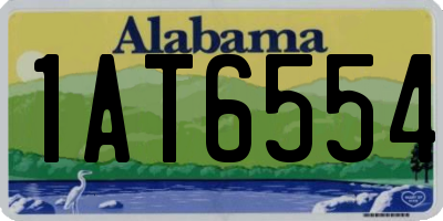 AL license plate 1AT6554