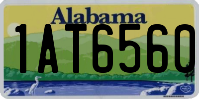 AL license plate 1AT6560