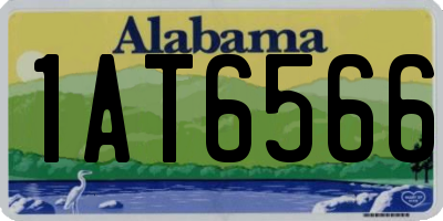 AL license plate 1AT6566