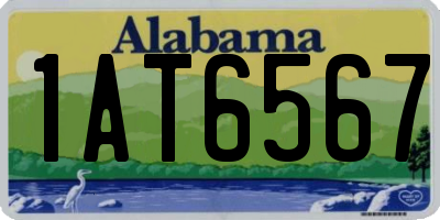 AL license plate 1AT6567