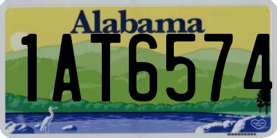 AL license plate 1AT6574