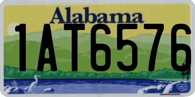 AL license plate 1AT6576