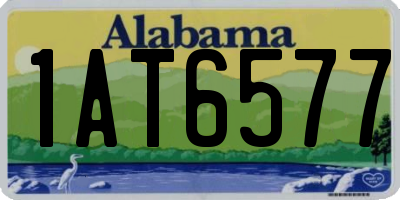 AL license plate 1AT6577