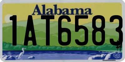 AL license plate 1AT6583