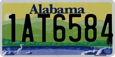AL license plate 1AT6584