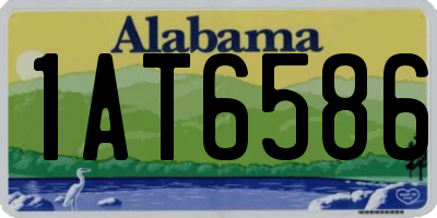 AL license plate 1AT6586