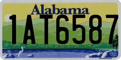 AL license plate 1AT6587