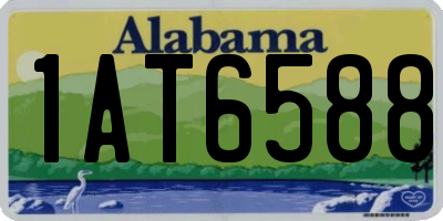 AL license plate 1AT6588