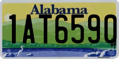 AL license plate 1AT6590