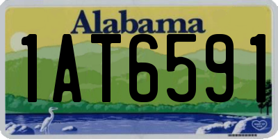 AL license plate 1AT6591