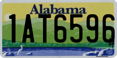 AL license plate 1AT6596