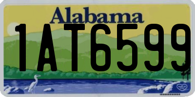 AL license plate 1AT6599